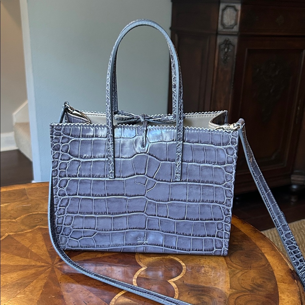 Italian Elegant Crocodile Embossed Tote Bag